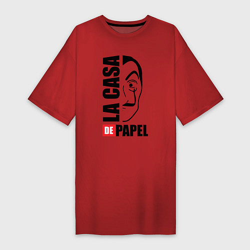 Женская футболка-платье La Casa de Papel / Красный – фото 1