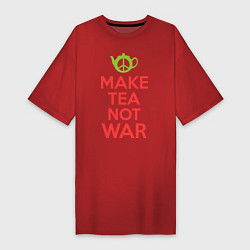 Женская футболка-платье Make tea not war