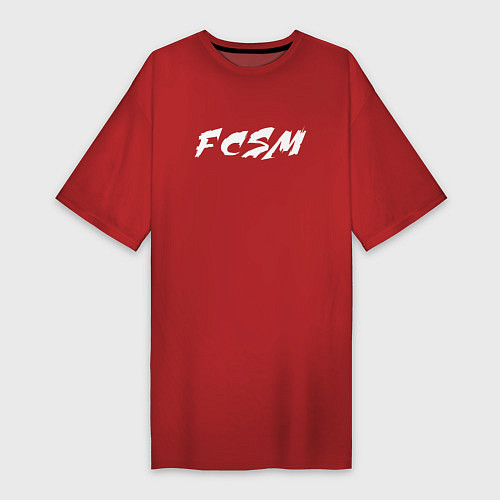 Женская футболка-платье FCSM / Красный – фото 1