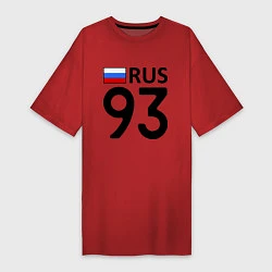 Футболка женская-платье RUS 93, цвет: красный
