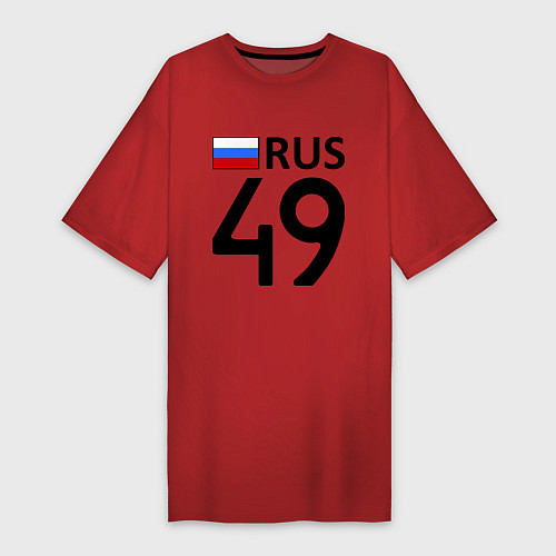 Женская футболка-платье RUS 49 / Красный – фото 1