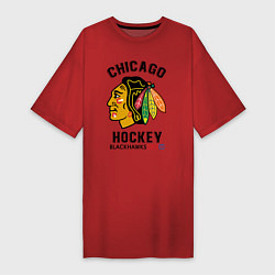 Женская футболка-платье CHICAGO BLACKHAWKS NHL