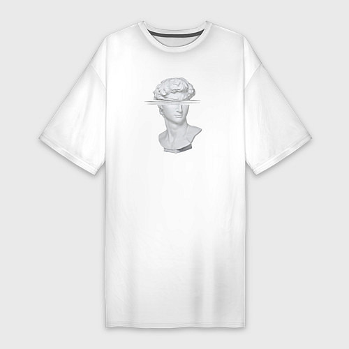 Женская футболка-платье Vaporwave / Белый – фото 1