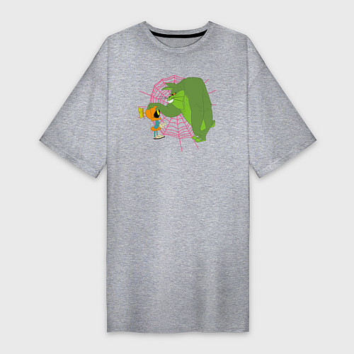 Женская футболка-платье Marvin & Hyde Bugs / Меланж – фото 1
