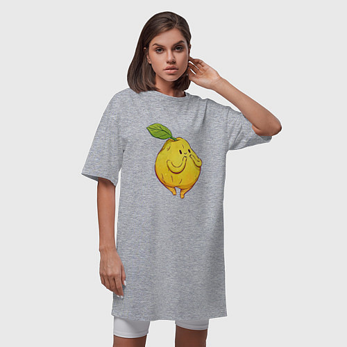 Женская футболка-платье Милая груша / Меланж – фото 3
