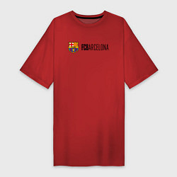 Женская футболка-платье Barcelona FC