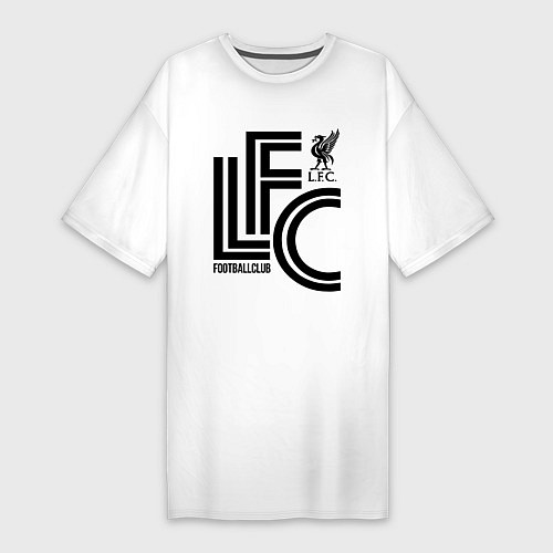 Женская футболка-платье Liverpool FC / Белый – фото 1