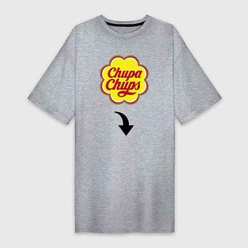 Женская футболка-платье CHUPA CHUPS / Меланж – фото 1