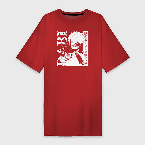 Женская футболка-платье Моя геройская академия / Красный – фото 1