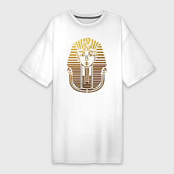 Футболка женская-платье Тутанхамон, цвет: белый
