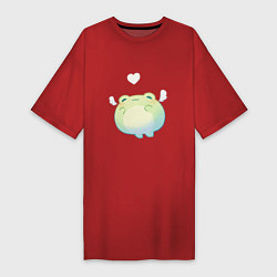 Женская футболка-платье Воздушная лягушка
