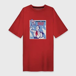 Женская футболка-платье СССР Пионеры Red Alert Kirov