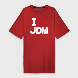 Футболка женская-платье JDM, цвет: красный