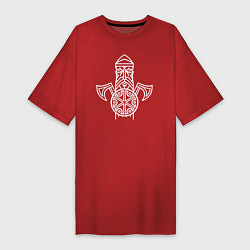 Женская футболка-платье Перун Бог Воинов
