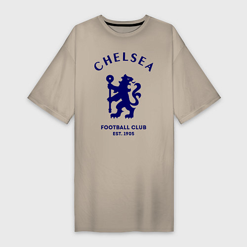 Женская футболка-платье Chelsea Est. 1905 / Миндальный – фото 1