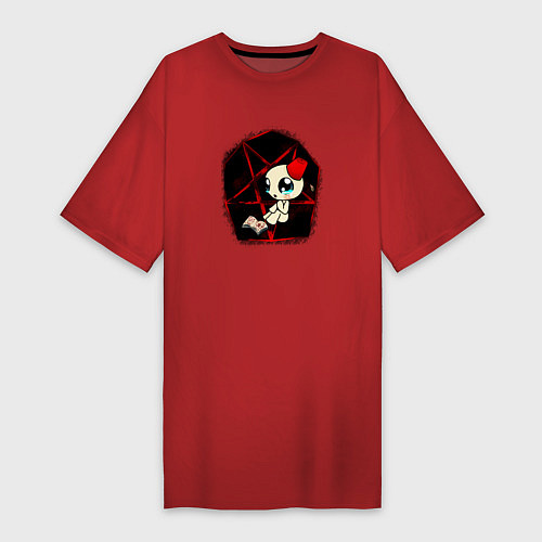 Женская футболка-платье Isaac girl / Красный – фото 1