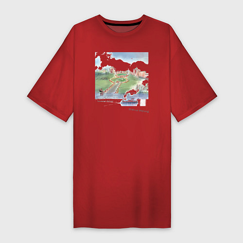Женская футболка-платье Катер Герой / Красный – фото 1