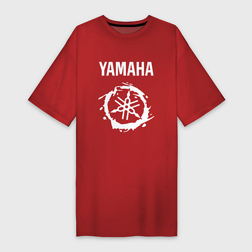 Женская футболка-платье YAMAHA ЯМАХА МОТОСПОРТ / Красный – фото 1