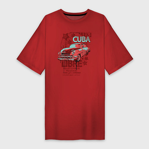 Женская футболка-платье Cuba Libre / Красный – фото 1