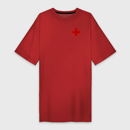 Женская футболка-платье Hospital Classic / Красный – фото 1