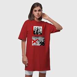 Футболка женская-платье Токийские мстители банда, цвет: красный — фото 2
