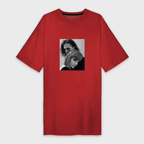 Женская футболка-платье Maneskin / Красный – фото 1