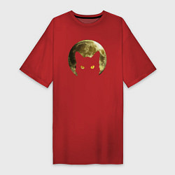 Женская футболка-платье Space Cat