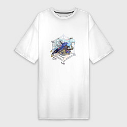 Женская футболка-платье Аяка в деле