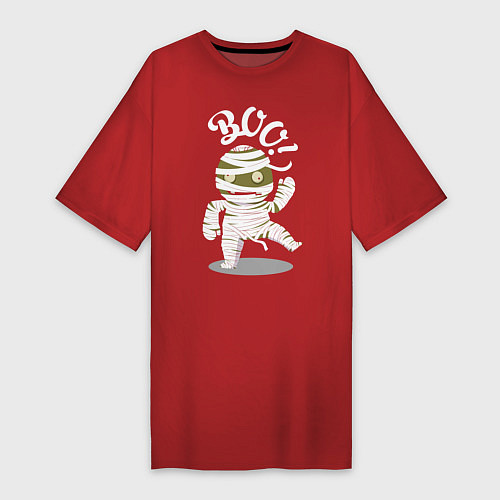 Женская футболка-платье Танцующая мумия / Красный – фото 1
