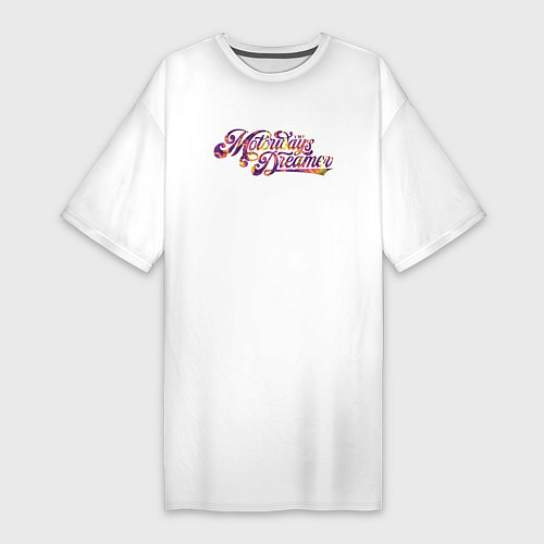 Женская футболка-платье The Motorways Dreamer / Белый – фото 1