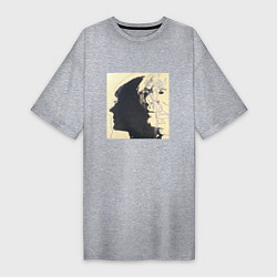 Женская футболка-платье Andy Warhol art