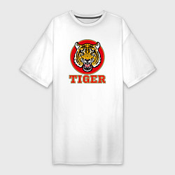 Футболка женская-платье Tiger Japan, цвет: белый