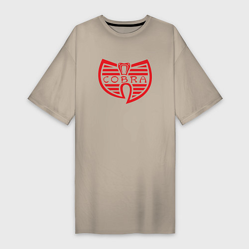 Женская футболка-платье Wu-Tang Cobra / Миндальный – фото 1