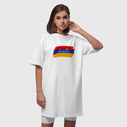 Футболка женская-платье Любимая Армения, цвет: белый — фото 2