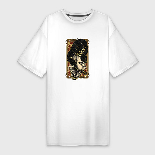 Женская футболка-платье Golden G / Белый – фото 1