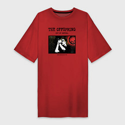 Футболка женская-платье The Offspring out of control, цвет: красный