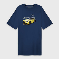 Женская футболка-платье Mercedes V8 BITURBO AMG Motorsport