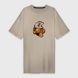Женская футболка-платье Tiger Man