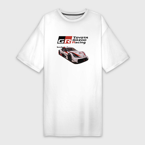 Женская футболка-платье Toyota Gazoo Racing Team, Finland / Белый – фото 1