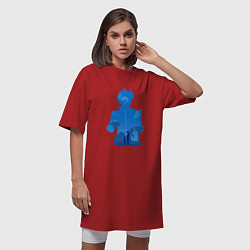 Футболка женская-платье Чайльд Тарталья Tartaglia, цвет: красный — фото 2