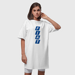 Футболка женская-платье FIAT LOGO, цвет: белый — фото 2
