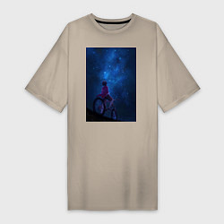 Женская футболка-платье Взгляд на небо