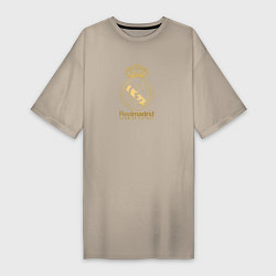 Женская футболка-платье Real Madrid gold logo