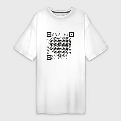 Футболка женская-платье QR Love, цвет: белый