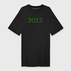 Женская футболка-платье 2022 Еловые цифры