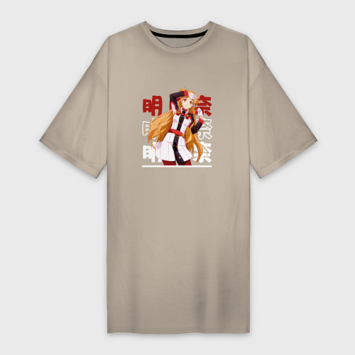 Женская футболка-платье Мастера меча онлайн Sword art online, Юки Асуна Yu / Миндальный – фото 1