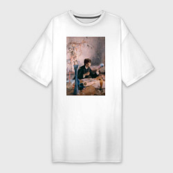 Женская футболка-платье Тимоти Шаламе картина художник