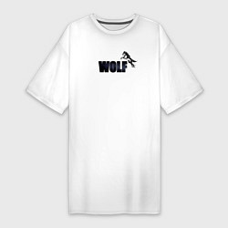 Женская футболка-платье Wolf brand
