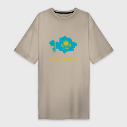 Женская футболка-платье Map Kazakhstan