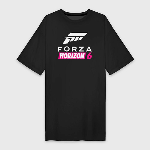 Женская футболка-платье Forza Horizon 6 logo / Черный – фото 1